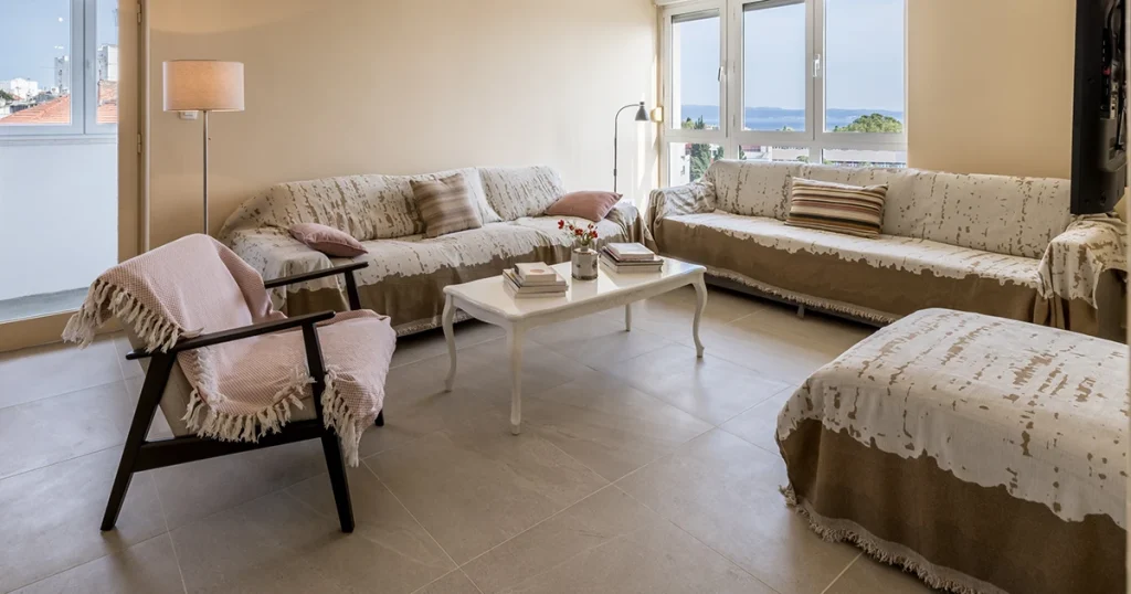 Apartman Le Blue Split — dnevni boravak s pogledom na more, Semper Cons