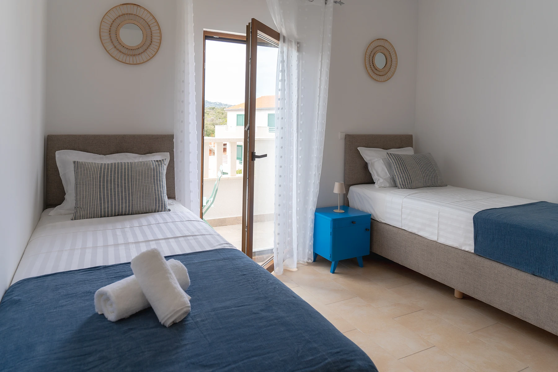 Spavaća soba s jednokrevetnim krevetom, apartman Bartul, Casa Korina