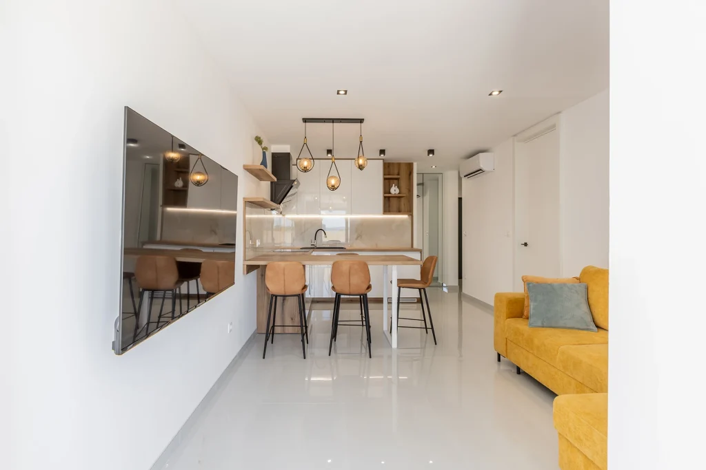 Blagovaonicom, kuhinjom i garniturom, apartman Vista Summer u Splitu
